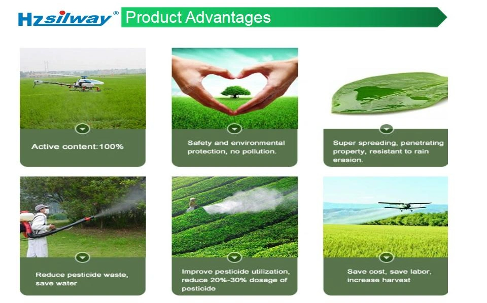 99.9% Pesticide Tank Adjuvant Polyether Polymethylsiloxane Copolymer Auxiliary Agent/Agricultural Silicone Fluid/Silicone Surfactant