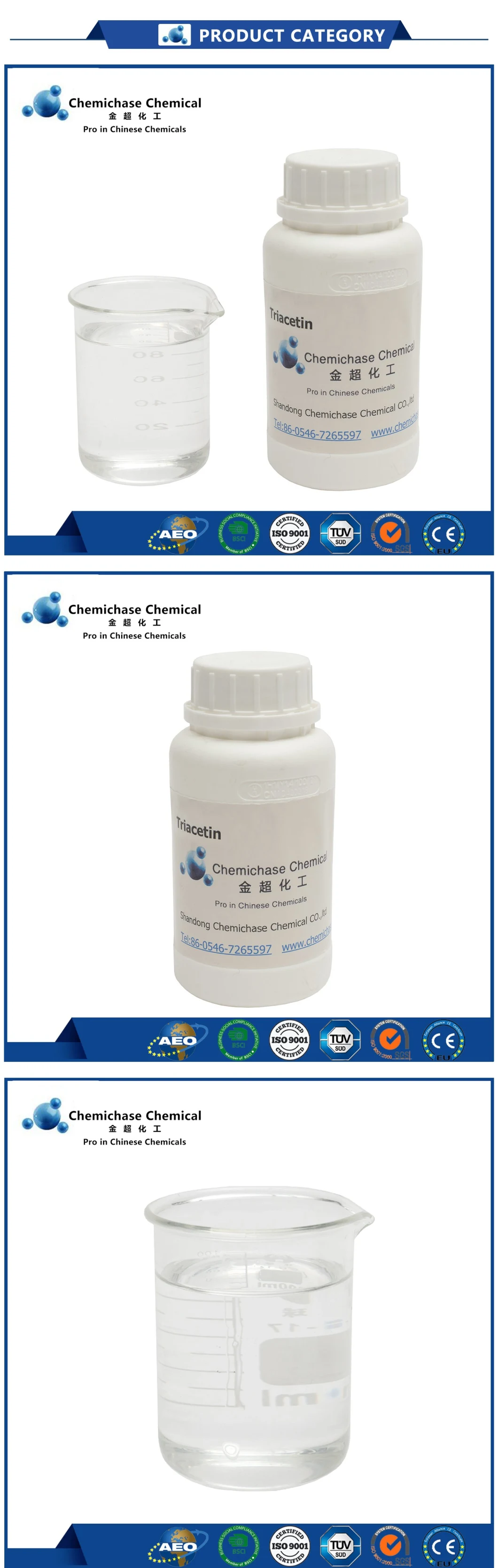 Food Grade Plasticizer for Cigarette Filters Gta Glycerol Triacetin